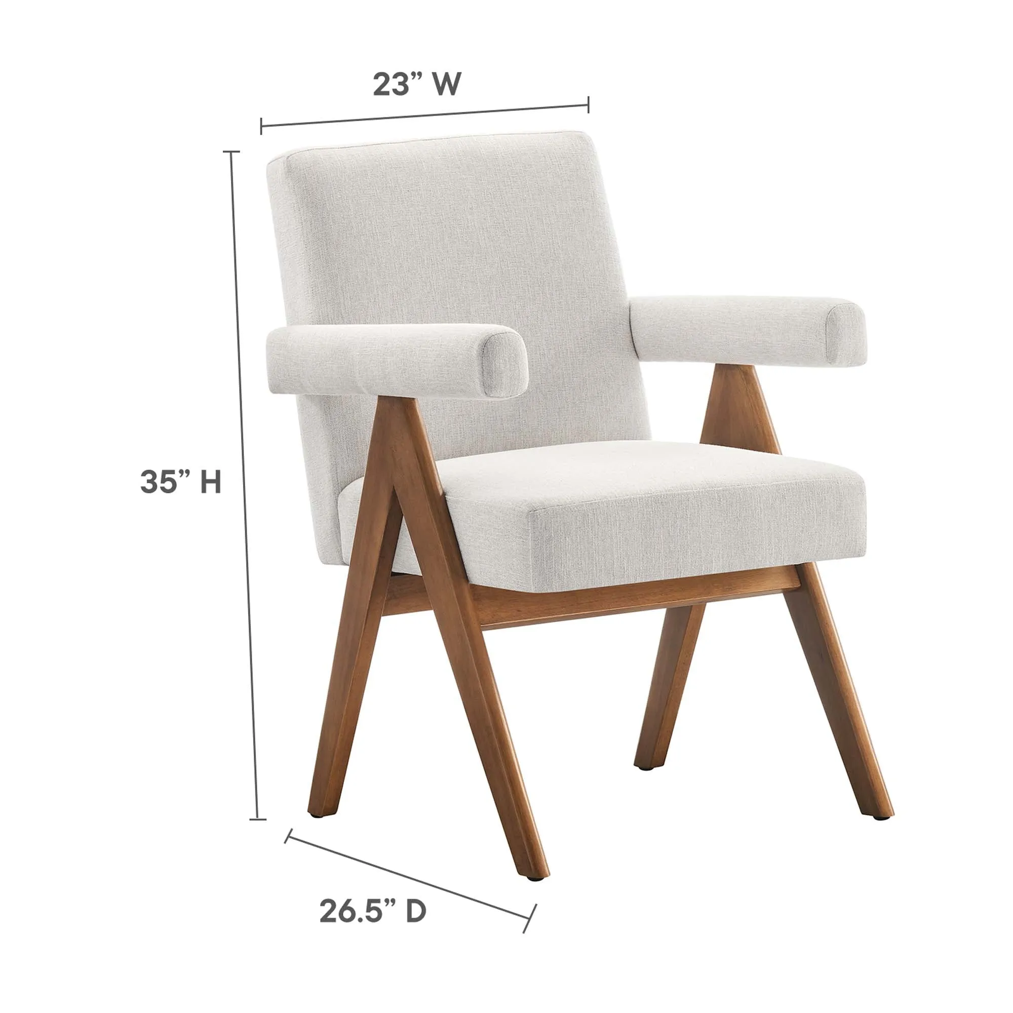Lyra Fabric Dining Room Chair - Set of 2 by Modway