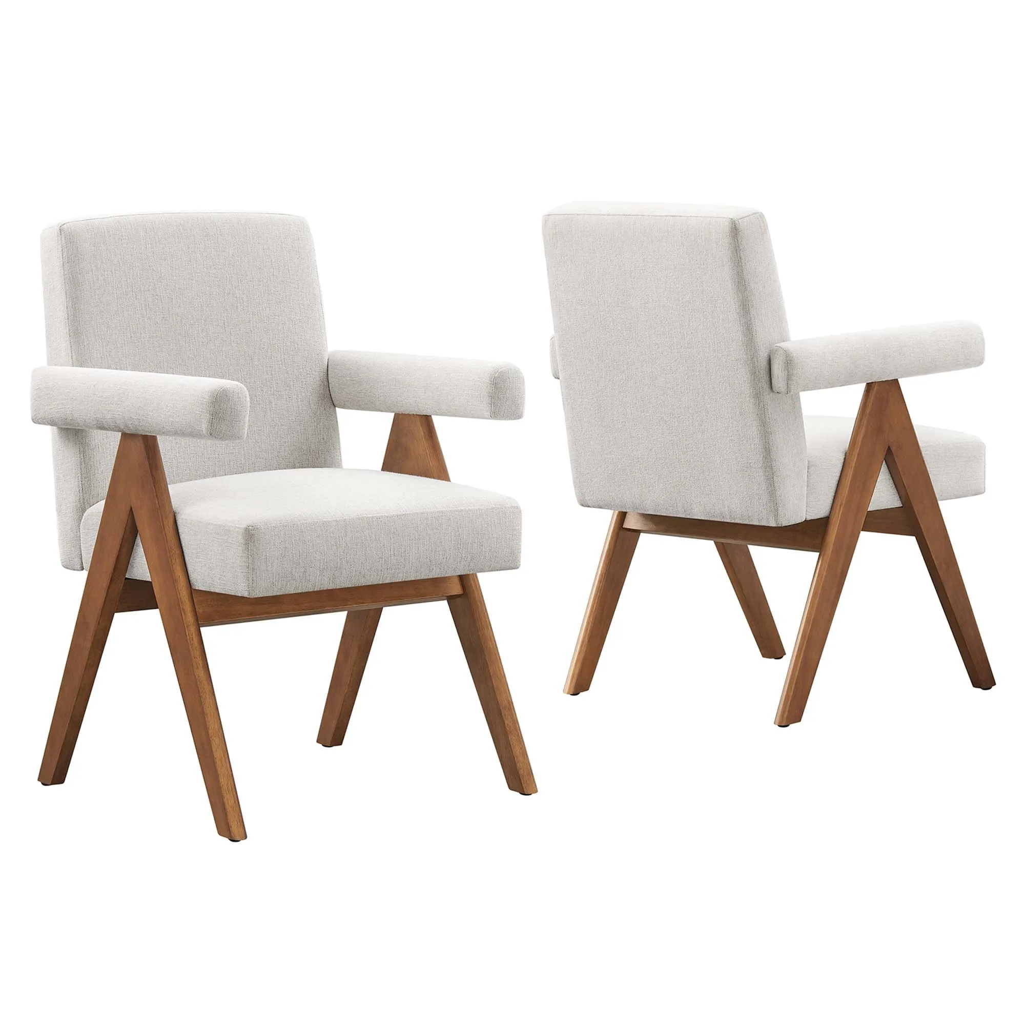 Lyra Fabric Dining Room Chair - Set of 2 by Modway