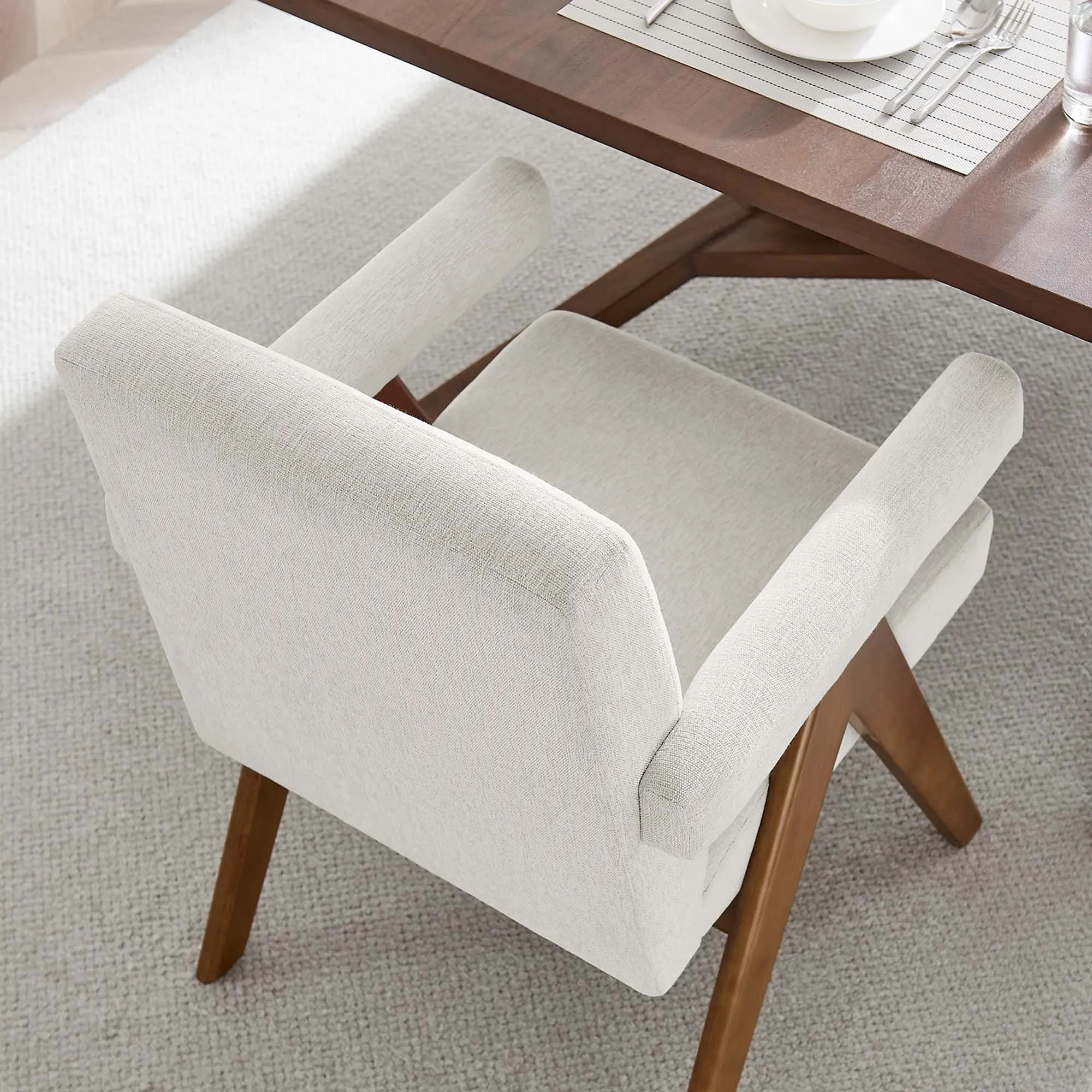 Lyra Fabric Dining Room Chair - Set of 2 by Modway