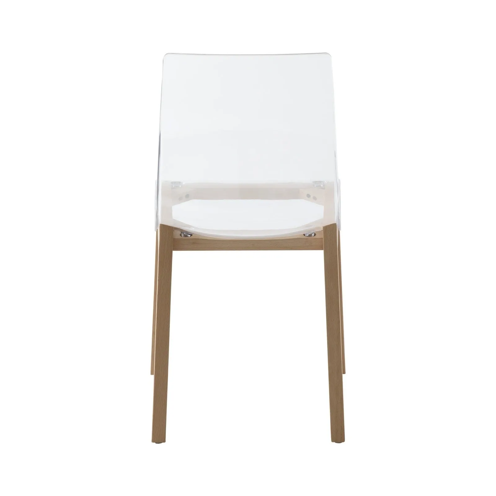 Marsden Modern Dining Side Chair with Beech Wood Legs, Set of 2