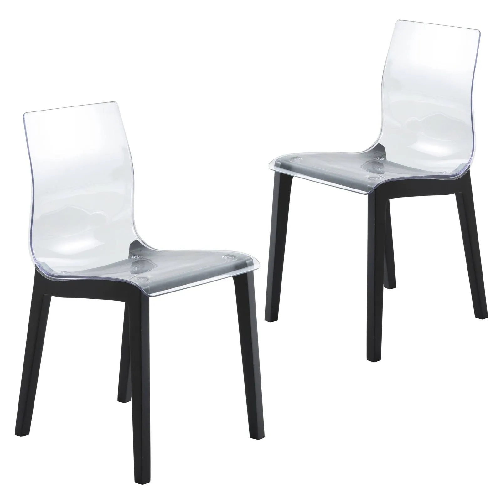 Marsden Modern Dining Side Chair with Beech Wood Legs, Set of 2