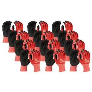Milwaukee 48228903A 12 Pack XL Cut 1(A) Nitrile Dipped Gloves