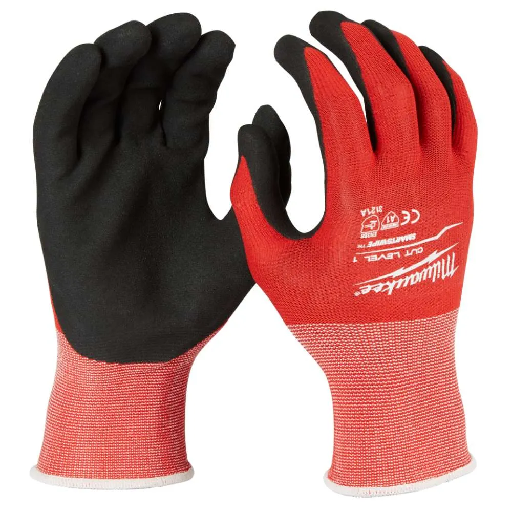 Milwaukee 48228903A 12 Pack XL Cut 1(A) Nitrile Dipped Gloves