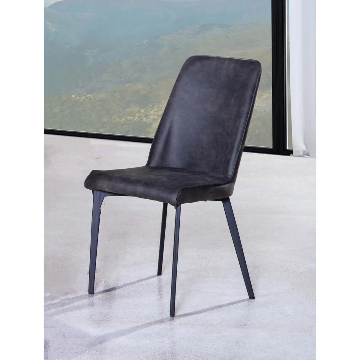Modern Design Grey Dining Chair - Set of 2