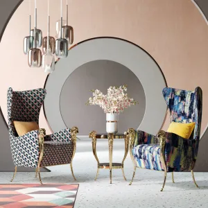 Modern Leisure Luxury Living Room Chair Set