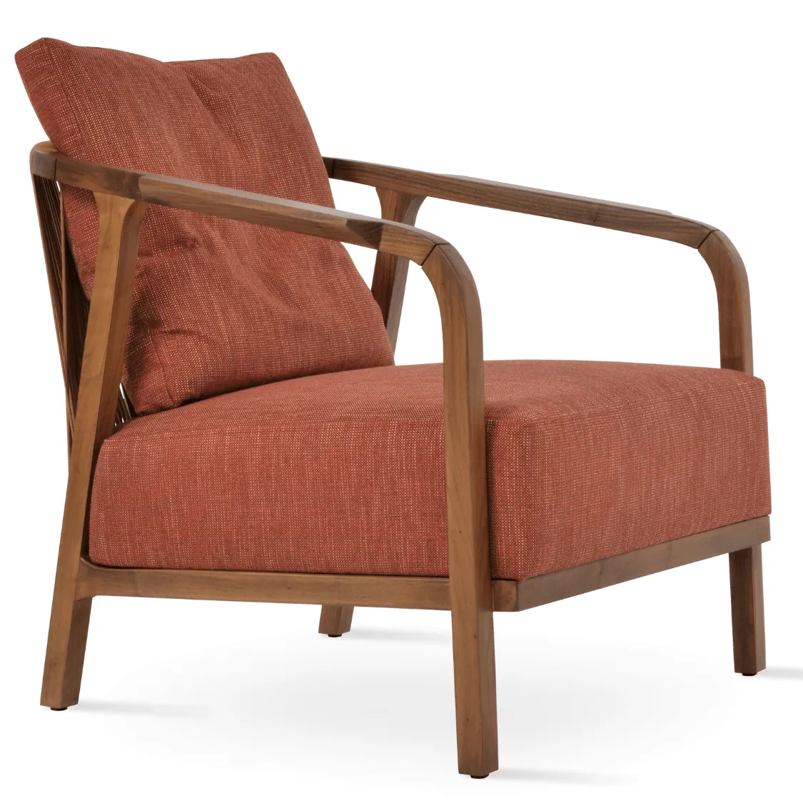 Modern Lounge Armchair Drops Red