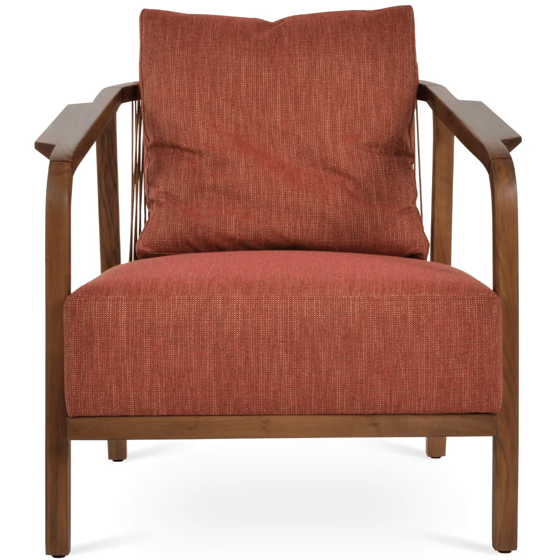 Modern Lounge Armchair Drops Red