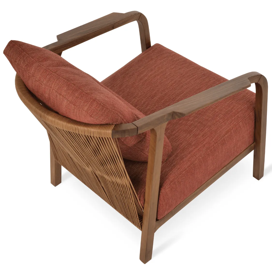 Modern Lounge Armchair Drops Red