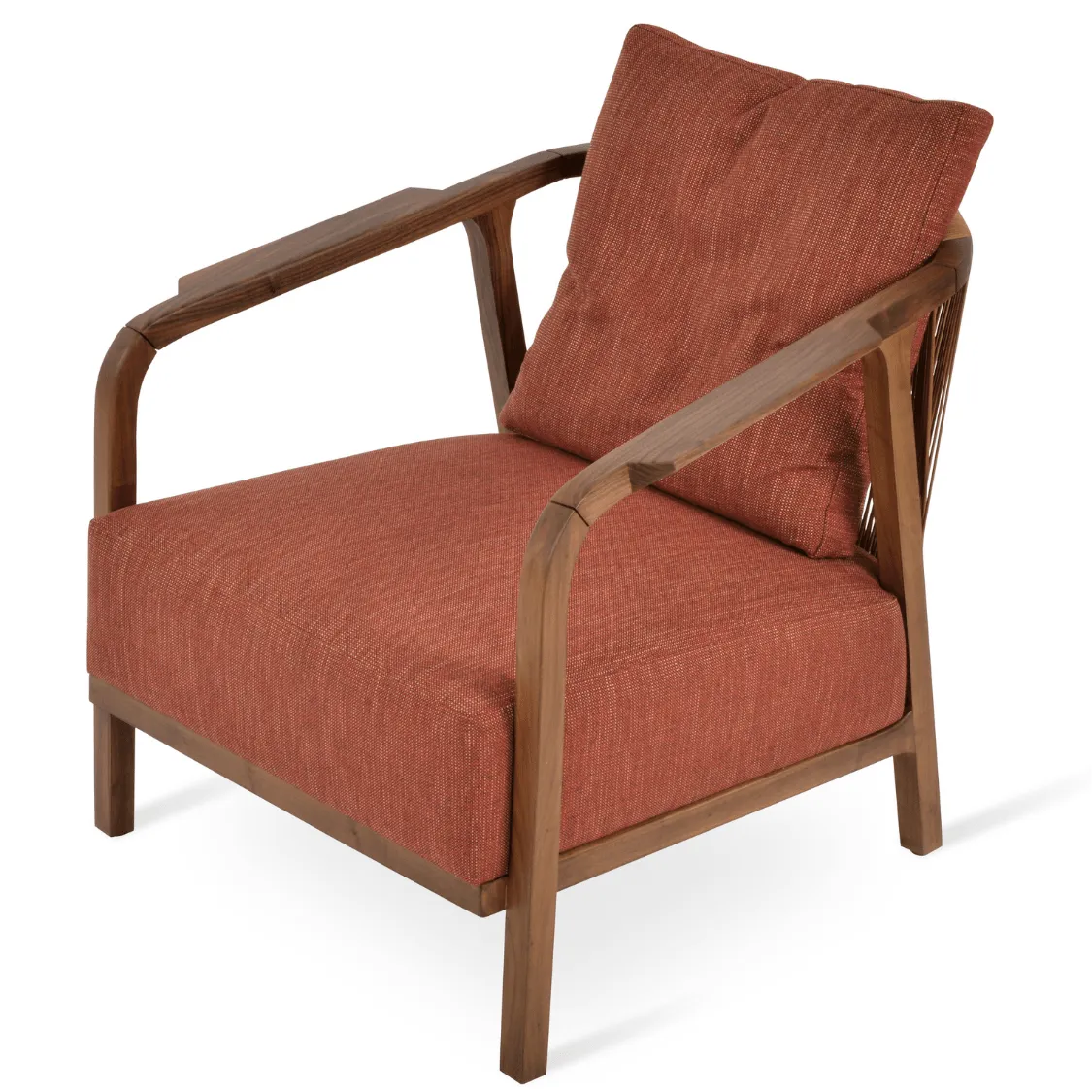 Modern Lounge Armchair Drops Red