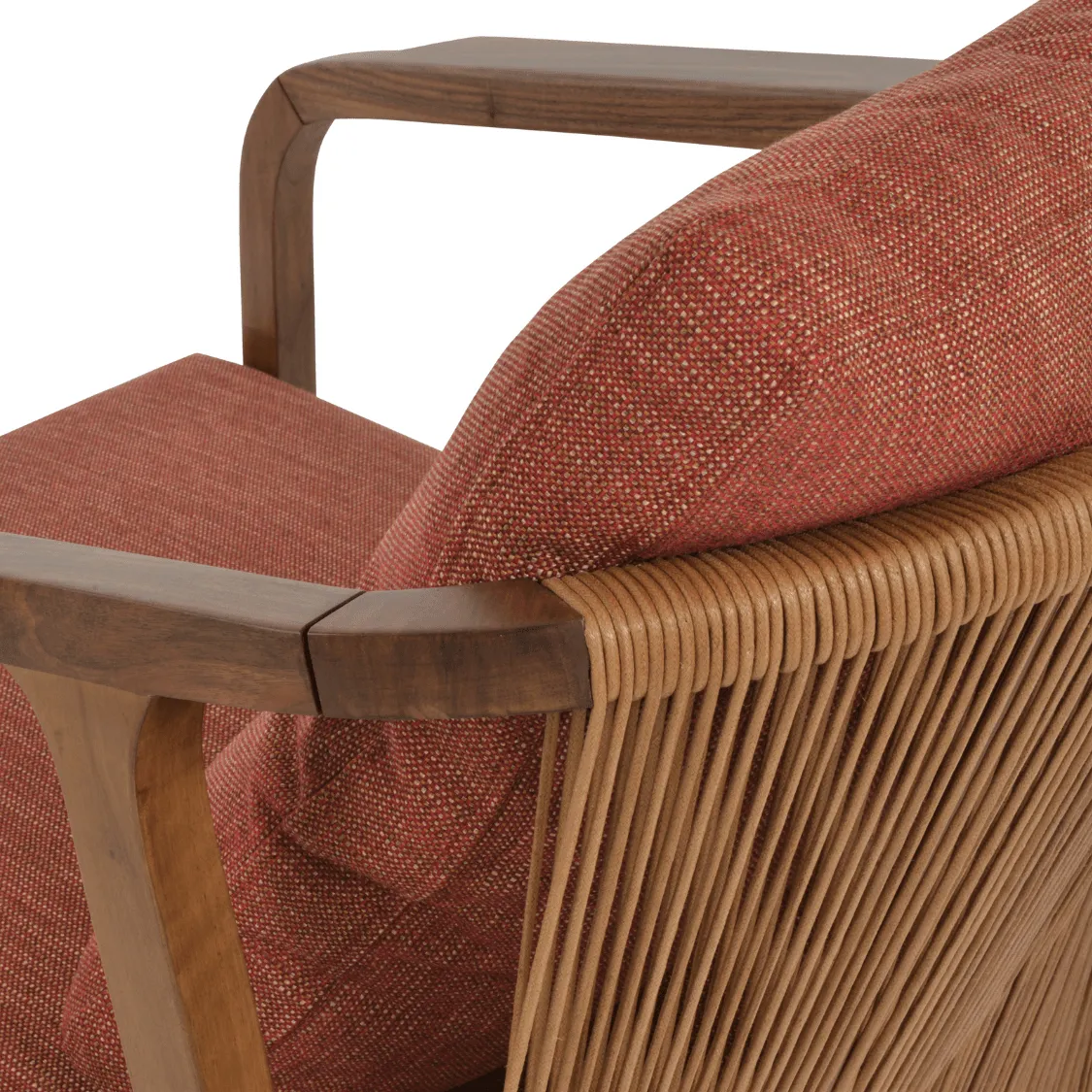 Modern Lounge Armchair Drops Red