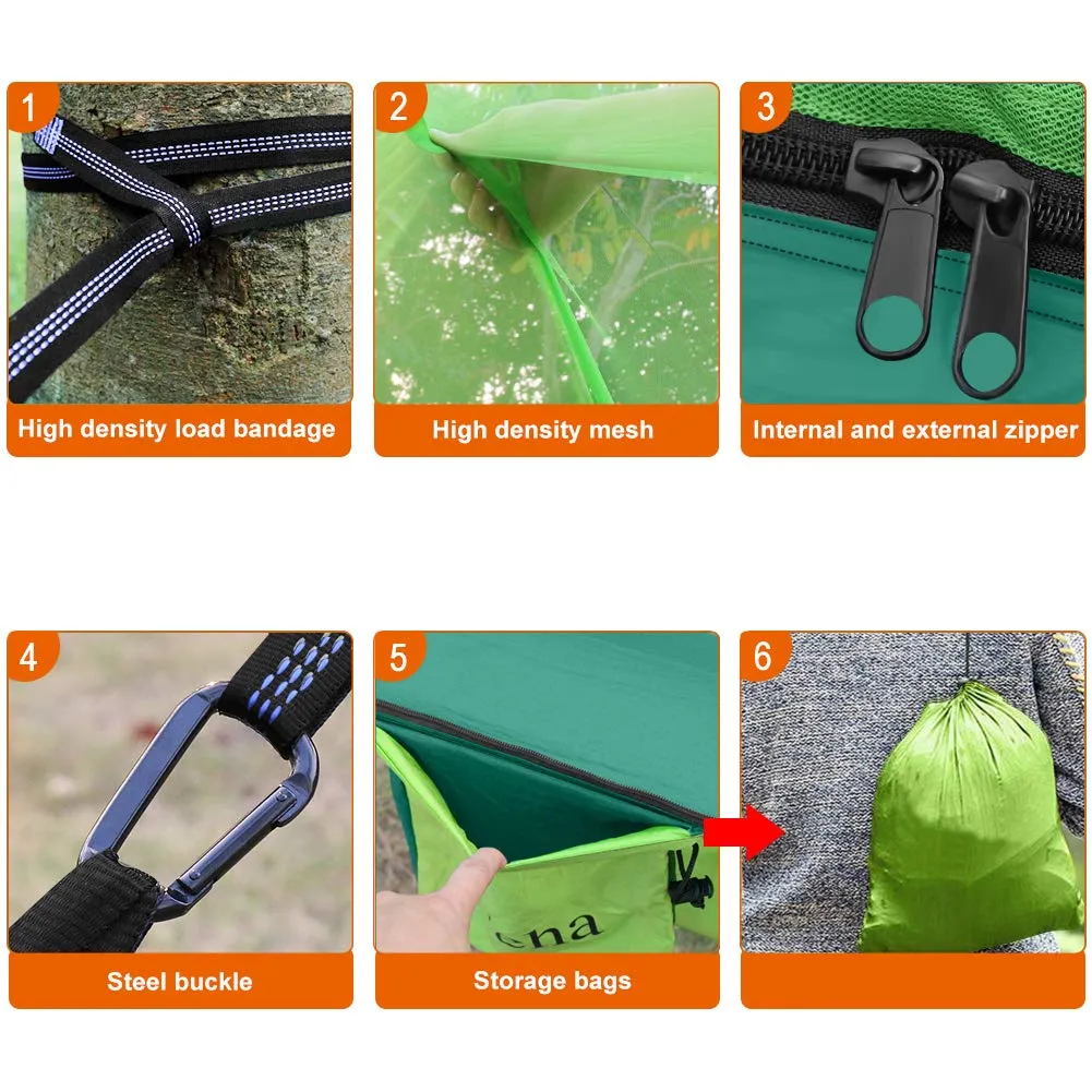 Mosquito Net Camping Hammock - Hieha
