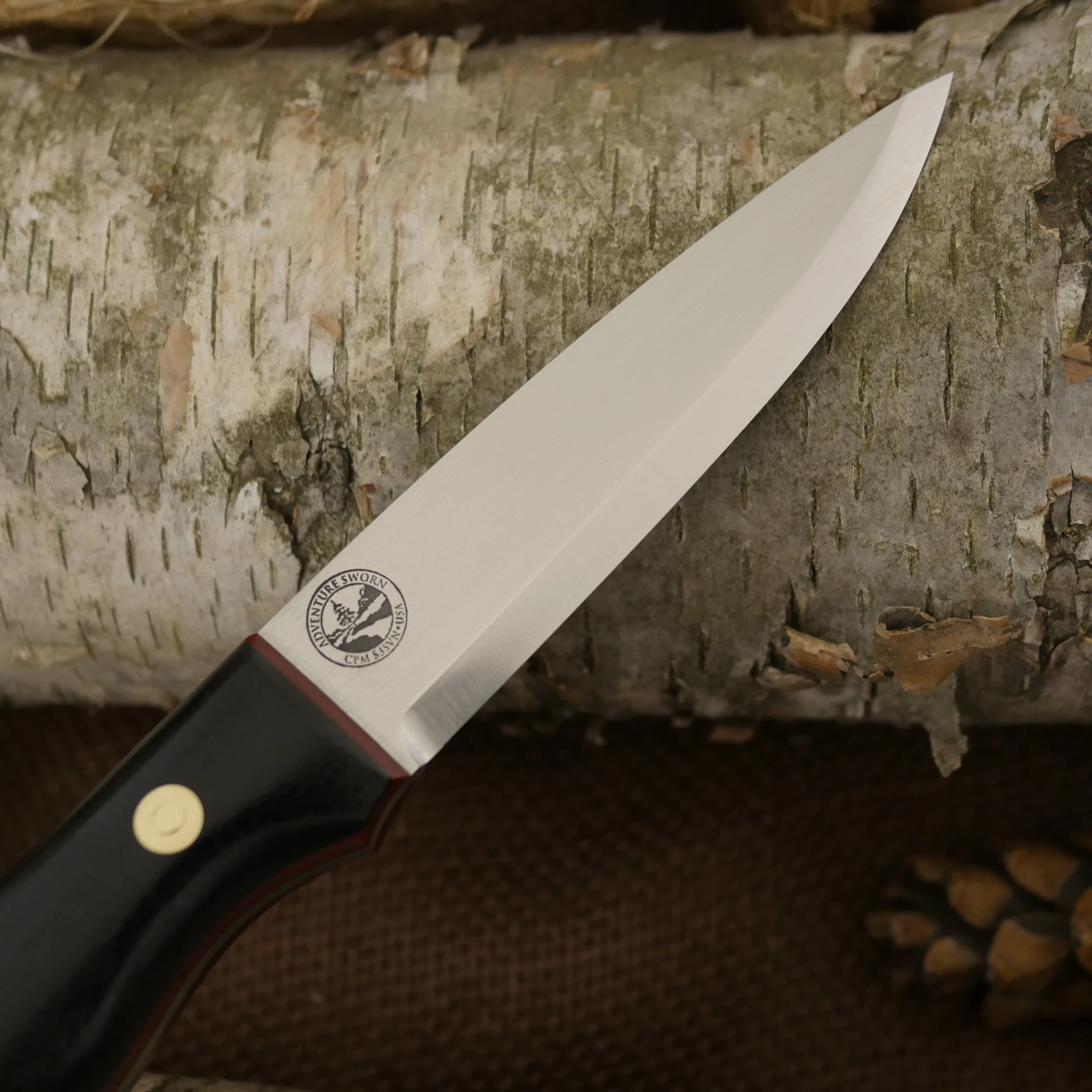 Mountaineer: Black Canvas & Red Linen