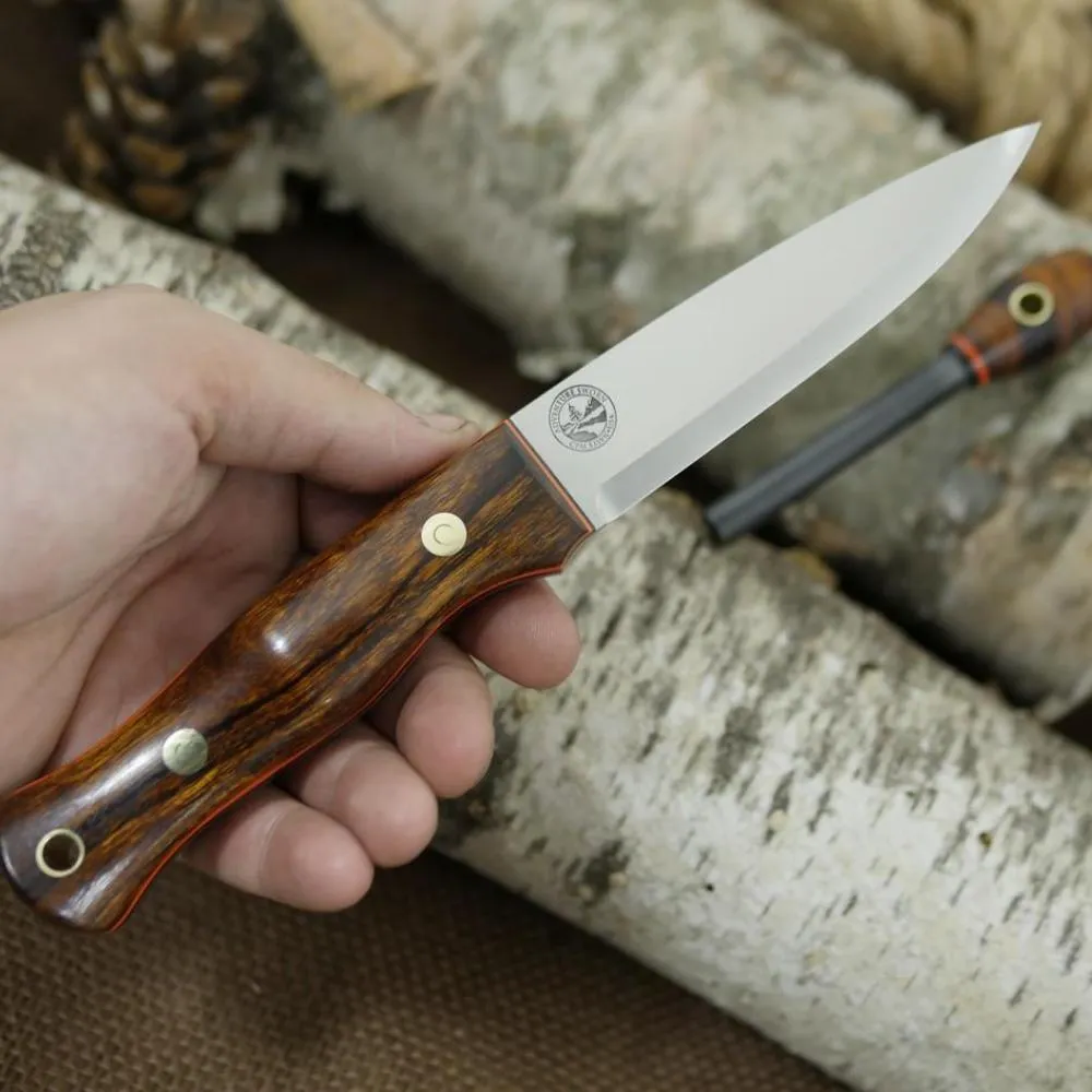 Mountaineer: Ironwood, Black & Orange G10 w/ Firesteel