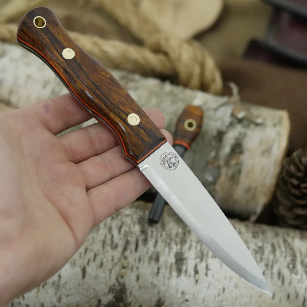 Mountaineer: Ironwood, Black & Orange G10 w/ Firesteel