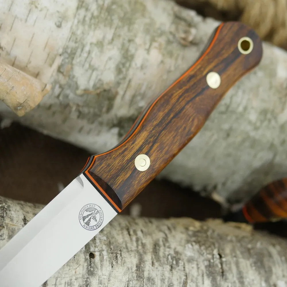 Mountaineer: Ironwood, Black & Orange G10 w/ Firesteel