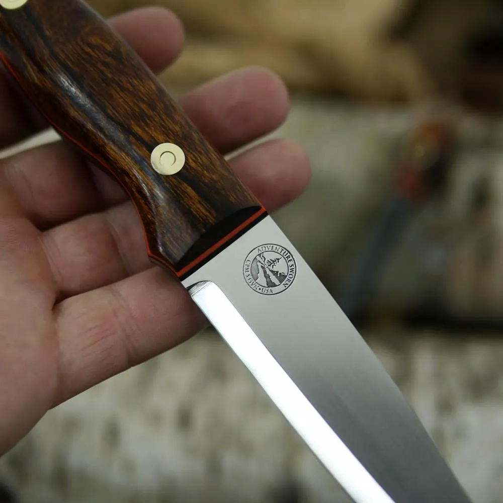 Mountaineer: Ironwood, Black & Orange G10 w/ Firesteel