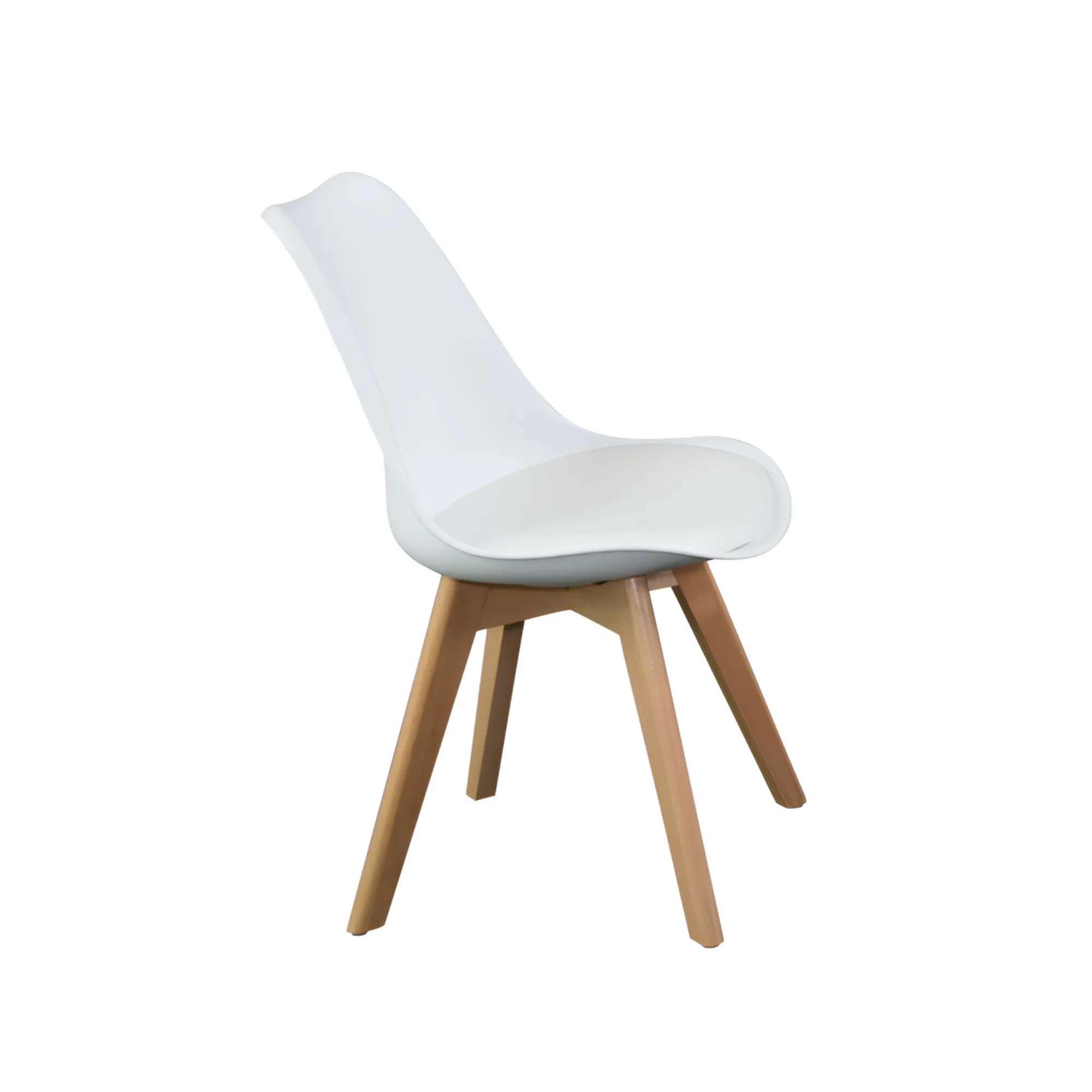 Multi-Function Modern Plastic Dining Chair With Wooden Legs A305