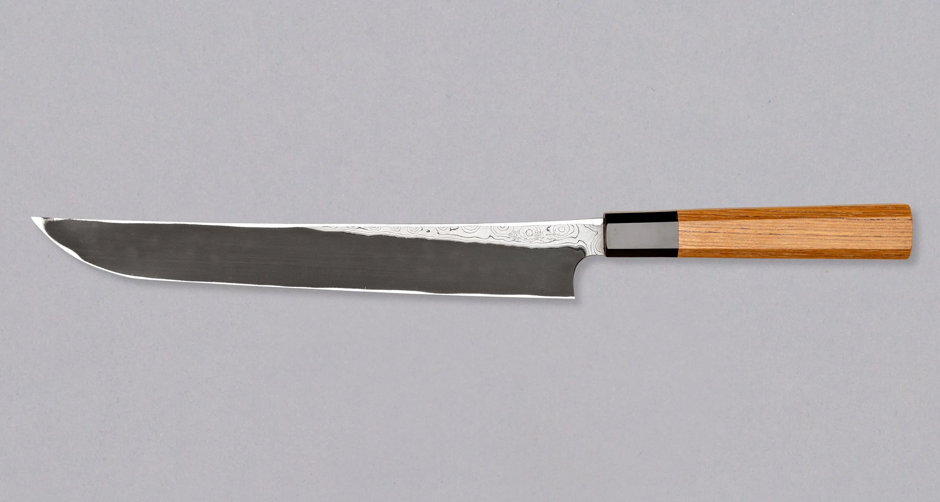 Nigara Kurozome Sakimaru Yanagiba Aogami #2 Damascus 270mm (10.6")