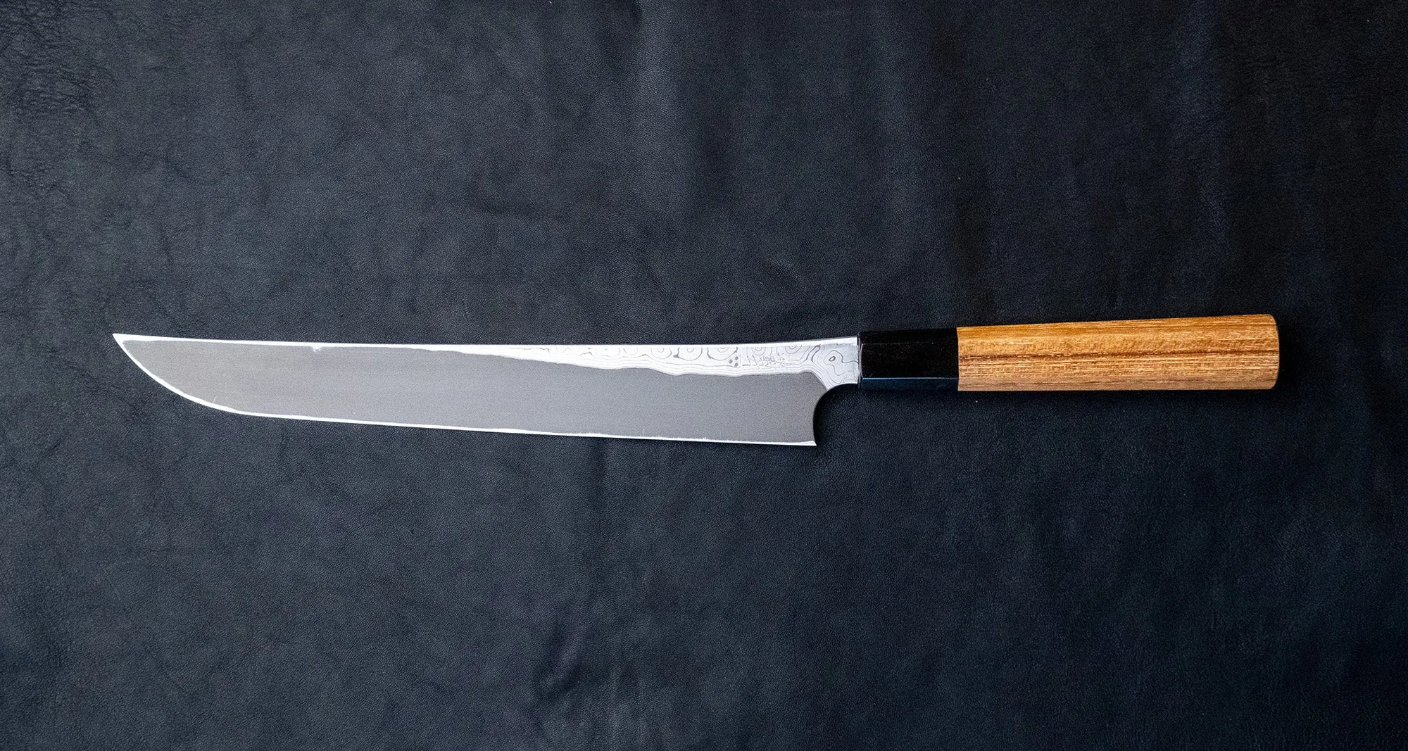 Nigara Kurozome Sakimaru Yanagiba Aogami #2 Damascus 270mm (10.6")