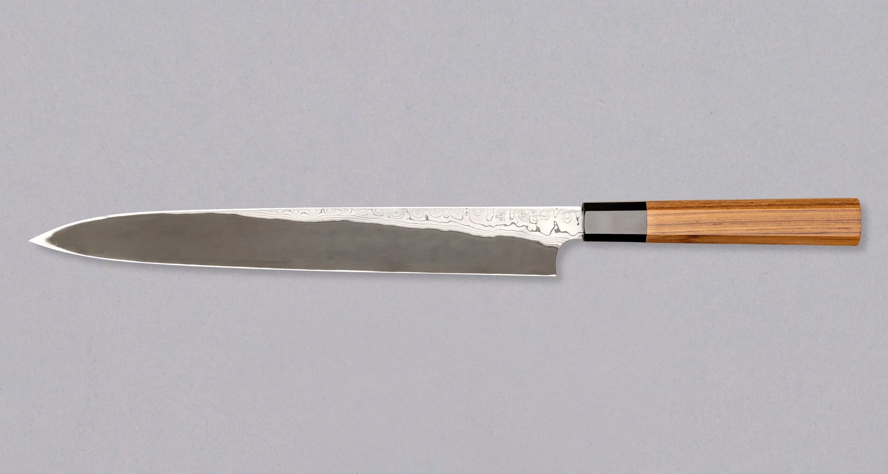 Nigara Kurozome Yanagiba Aogami #2 Damascus 300mm (11.8")