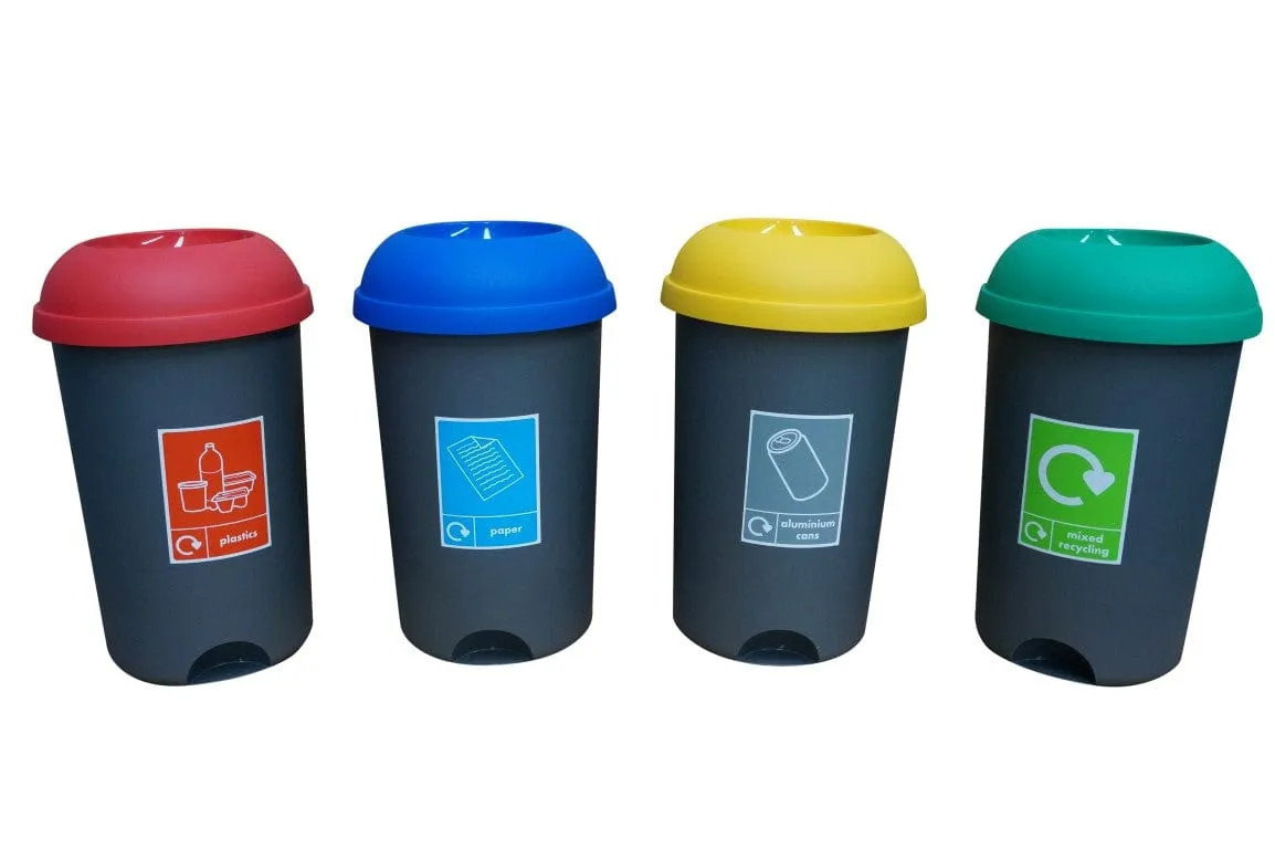 Open Top Recycling Bin 50 Litre