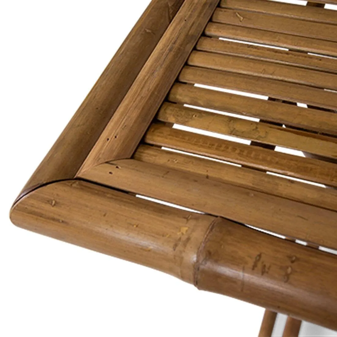 Outlet - Lila Bamboo Square Folding Table 70cm