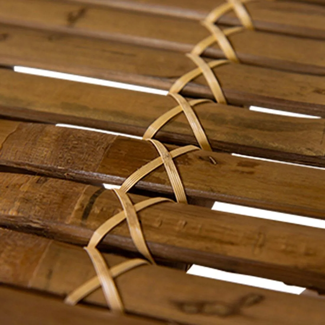 Outlet - Lila Bamboo Square Folding Table 70cm