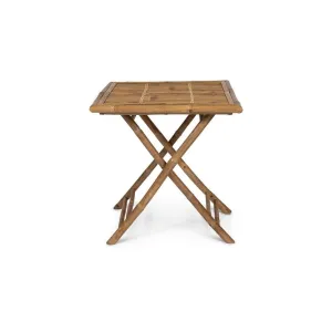 Outlet - Lila Bamboo Square Folding Table 70cm