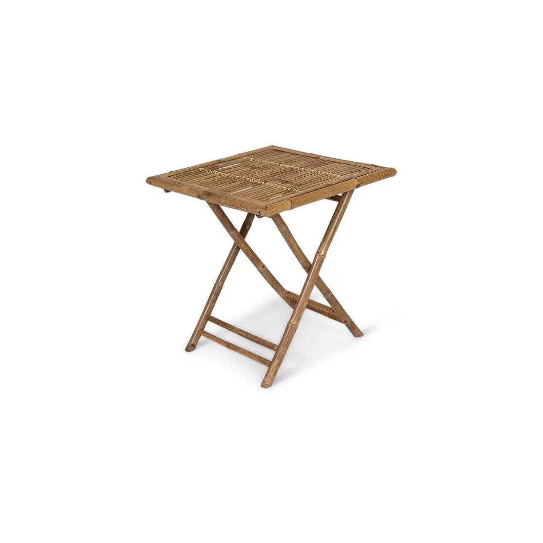 Outlet - Lila Bamboo Square Folding Table 70cm