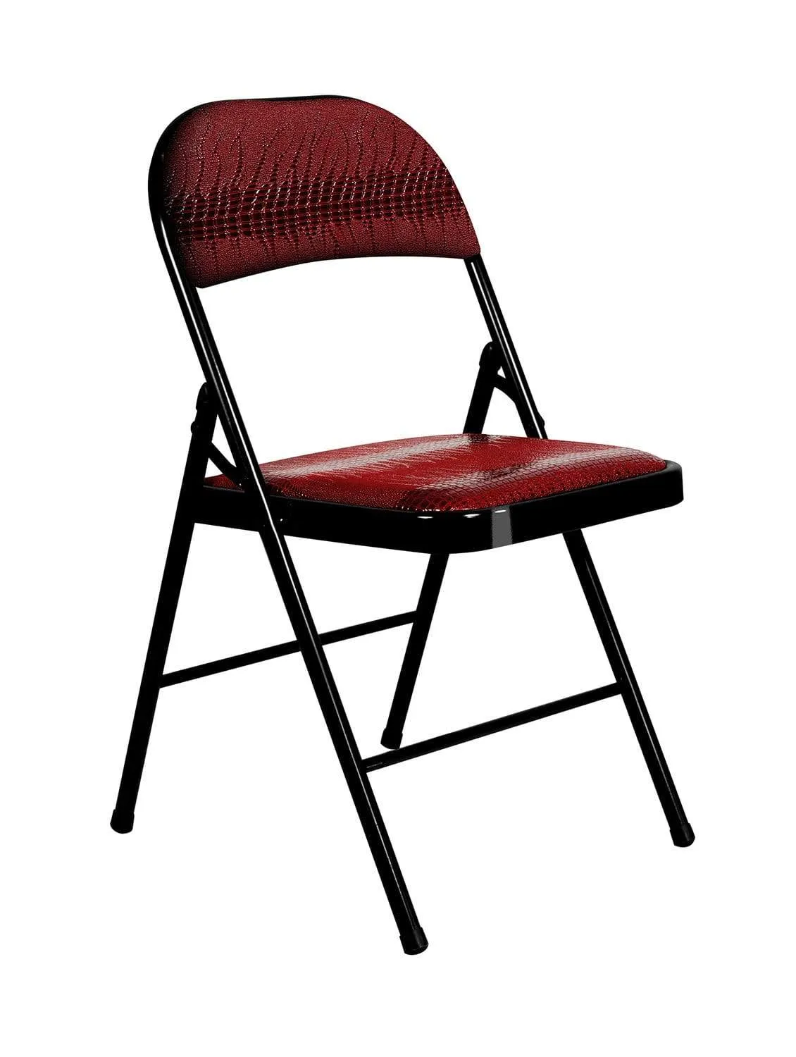 Padded Brown Metal Cafe /Kitchen/ Garden and Outdoor Folding Chair