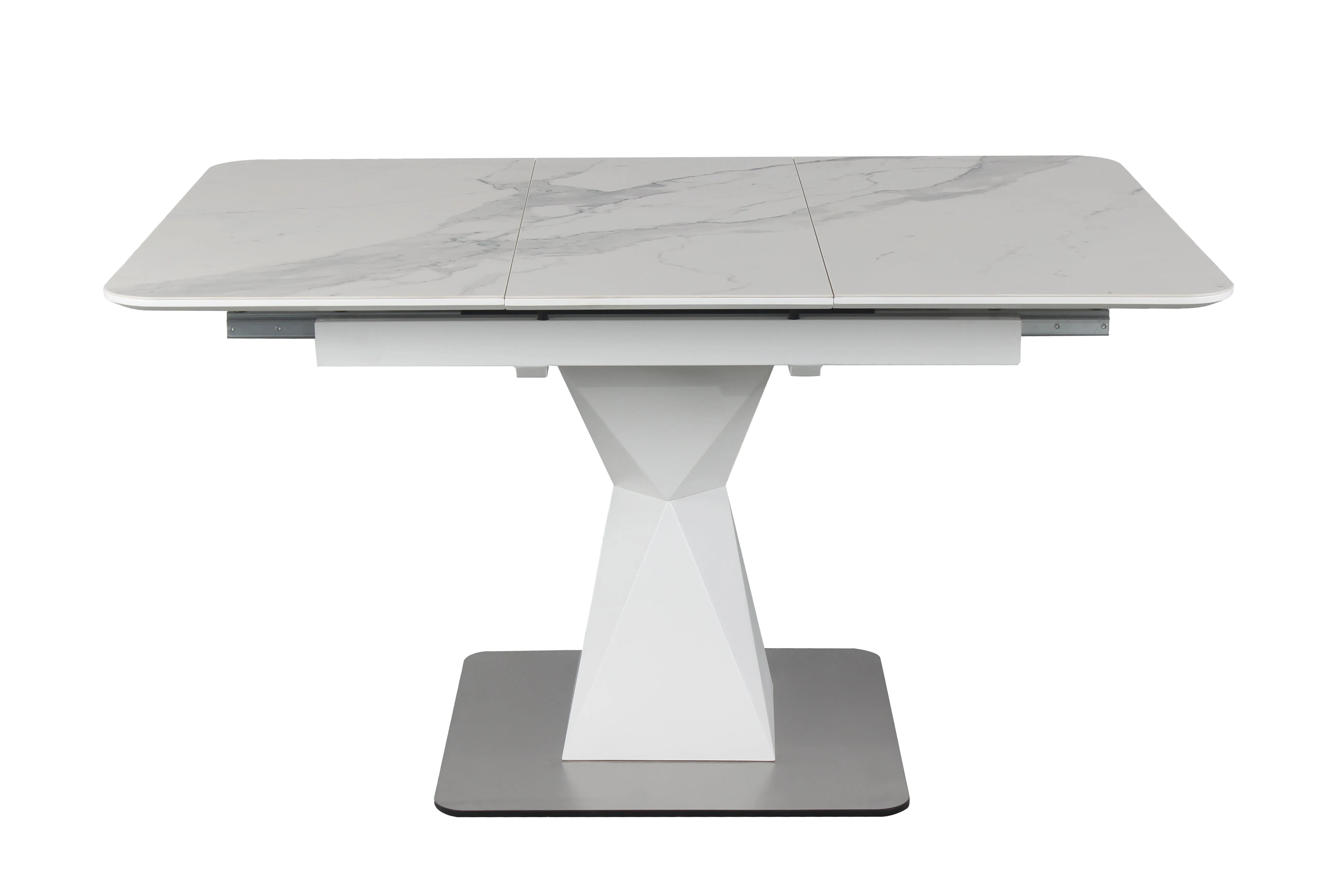 PEGASUS CERAMIC Extendable Dining Table 39.5" W x 39" (55")