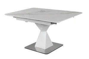 PEGASUS CERAMIC Extendable Dining Table 39.5" W x 39" (55")