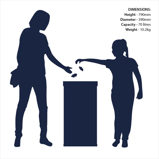 Popular Character Recycling Bins - 42 Litre
