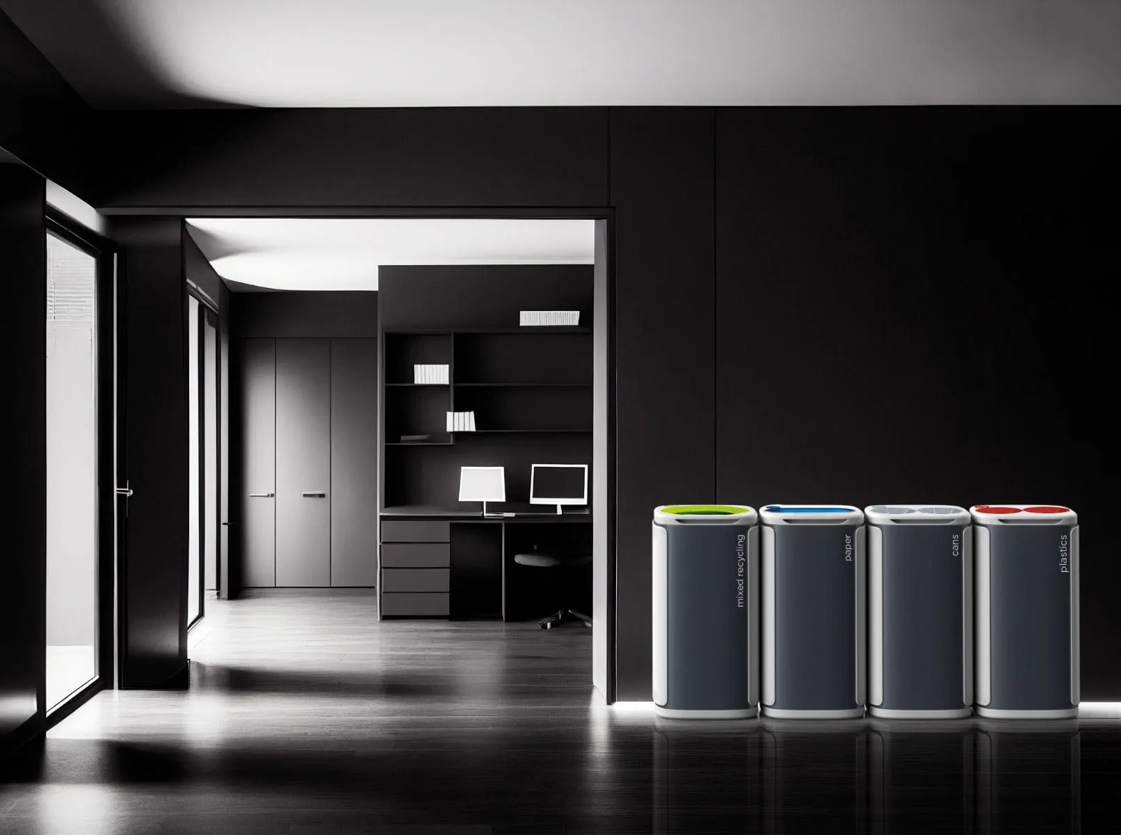 Professional Office Recycling Bin - 60 Litres