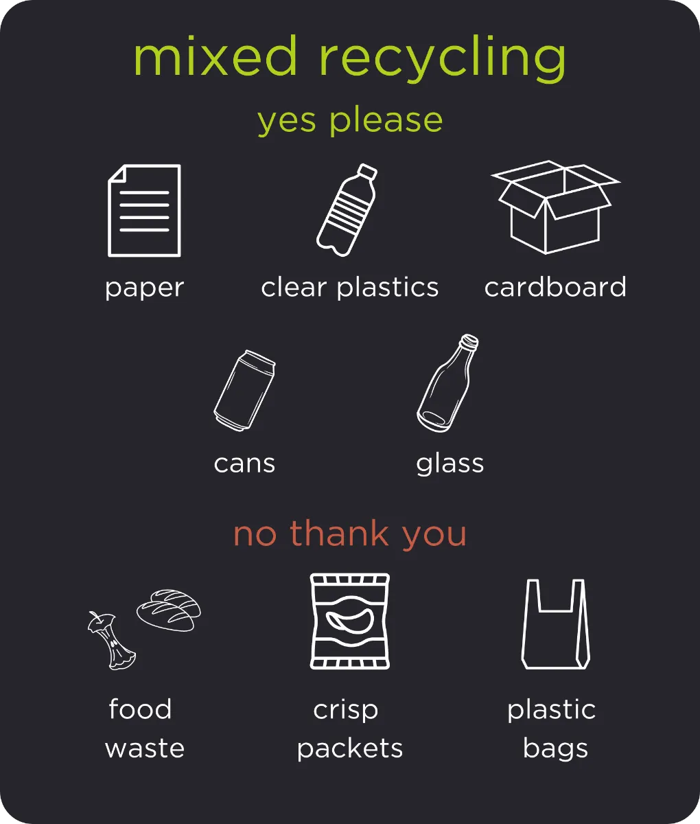 Professional Office Recycling Bin - 60 Litres