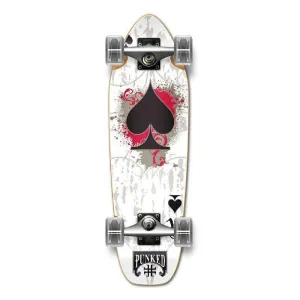 Punked Mini Cruiser Ace of Spades Complete - White Ace