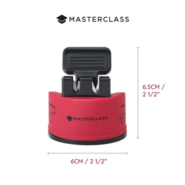 Red Smart Sharp Dual Knife Sharpener