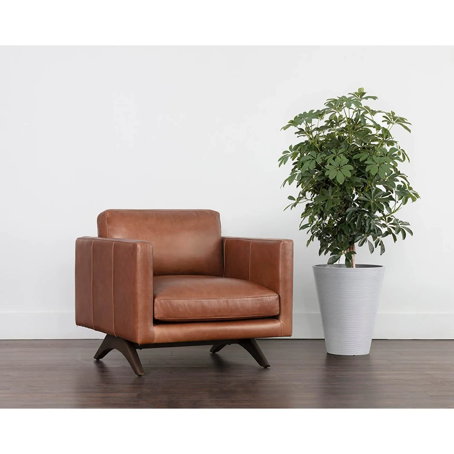 Rogers Leather Chair, Shalimar Tobacco