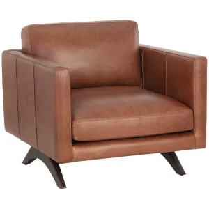 Rogers Leather Chair, Shalimar Tobacco