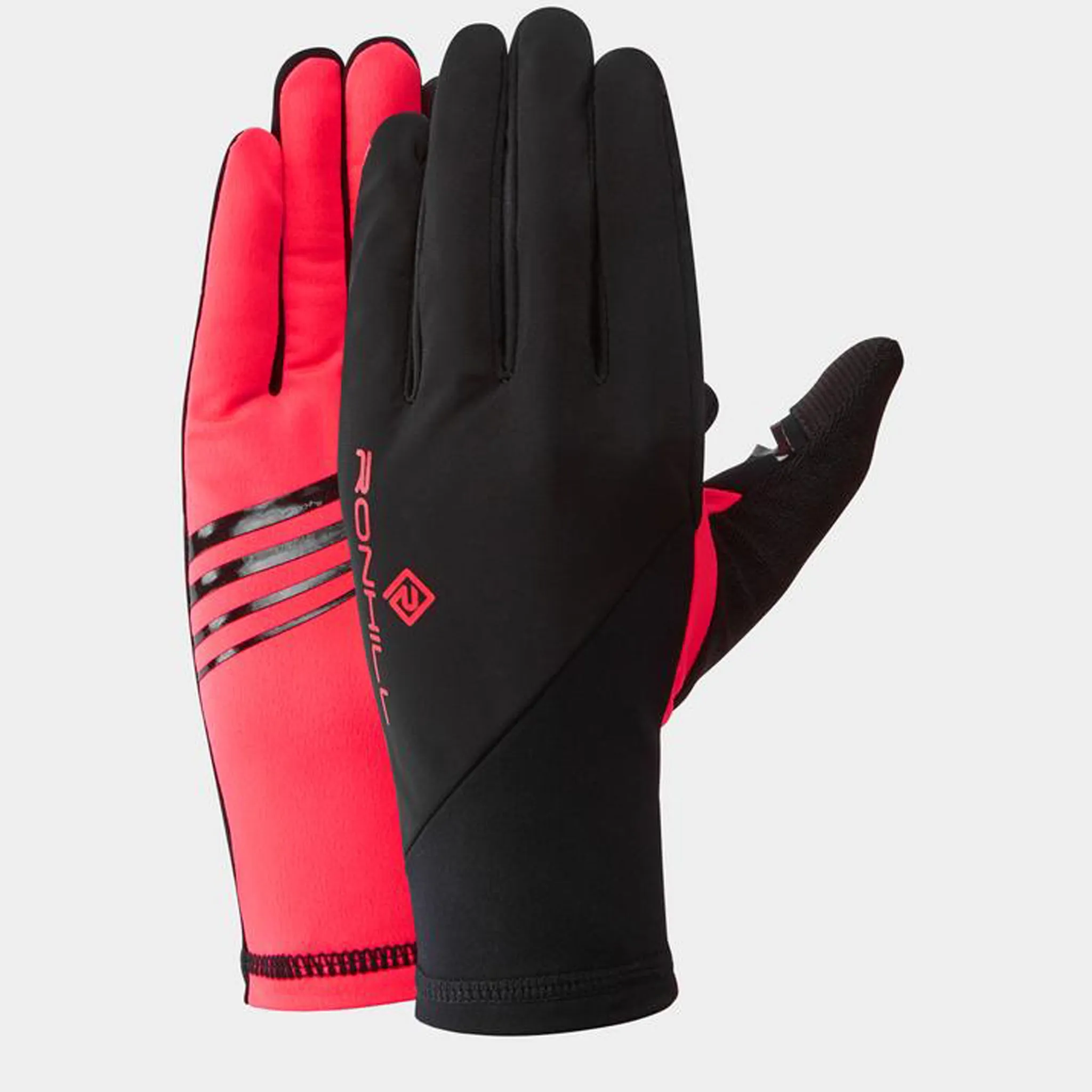 Ronhill Wind Block Glove Black Hot Pink