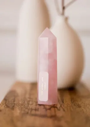 Rose Quartz Crystal Point