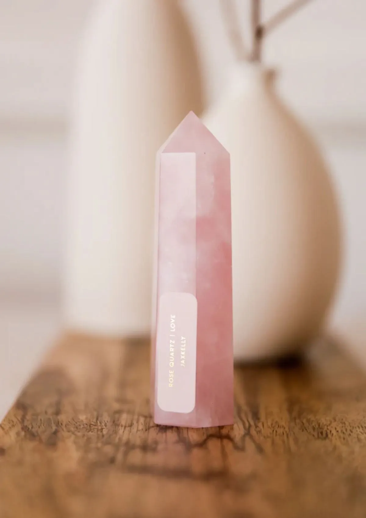 Rose Quartz Crystal Point
