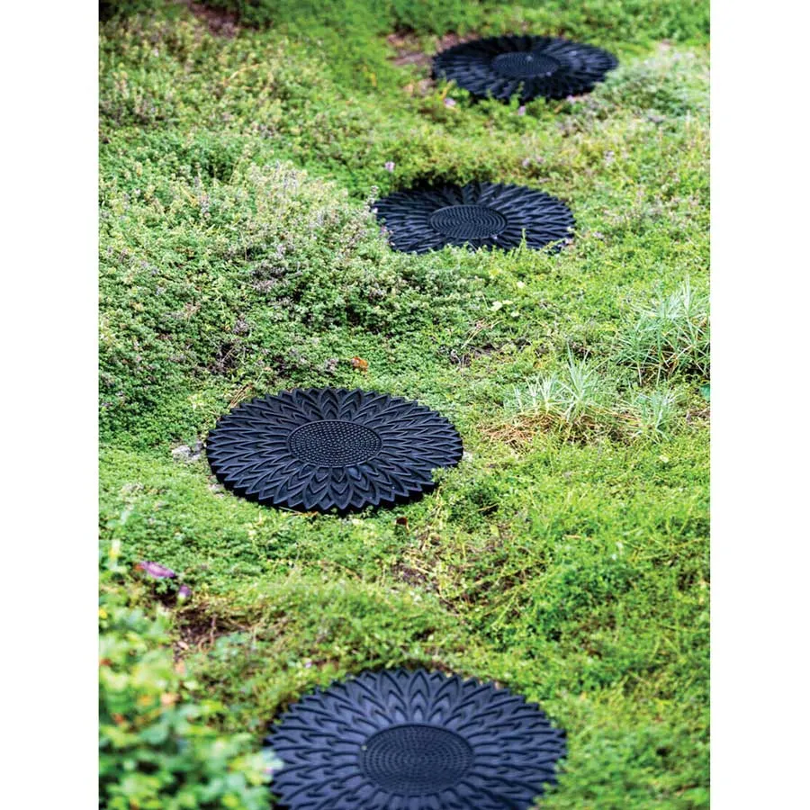 Rubber Stepping Stones - Round Sunflower