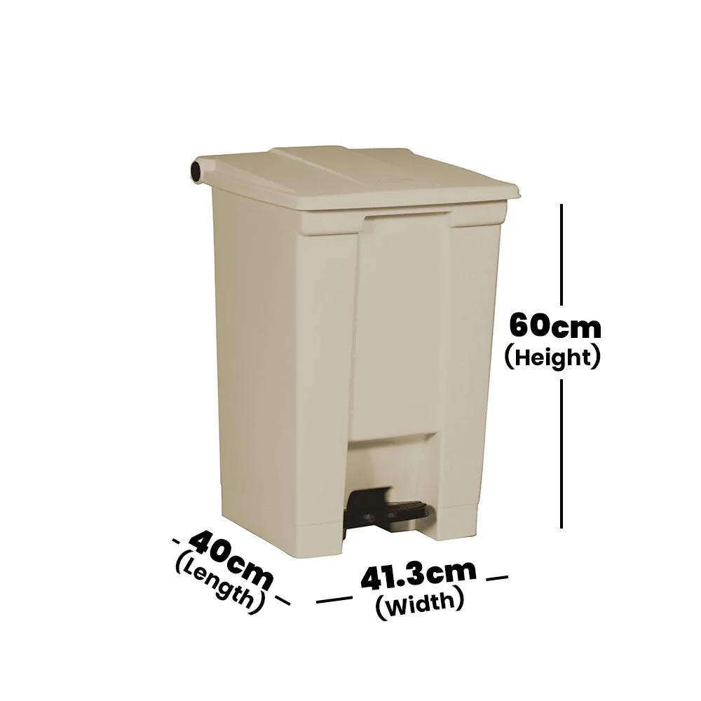Rubbermaid 45L Step On Legacy Container Beige