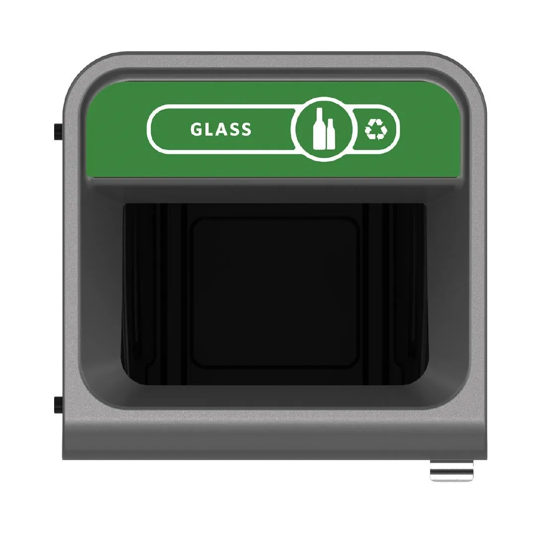 Rubbermaid Configure Recycling Bin with Glass Recycling Label Green 87Ltr - CX967