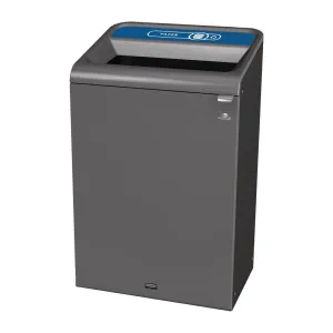 Rubbermaid Configure Recycling Bin with Paper Recycling Label Blue 125L - CX977