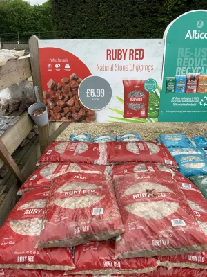 Ruby Red Natural Stone Chippings
