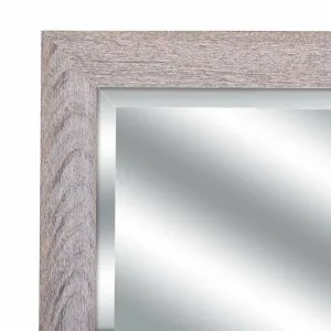 Rustic Wood Effect Mirror, Sand