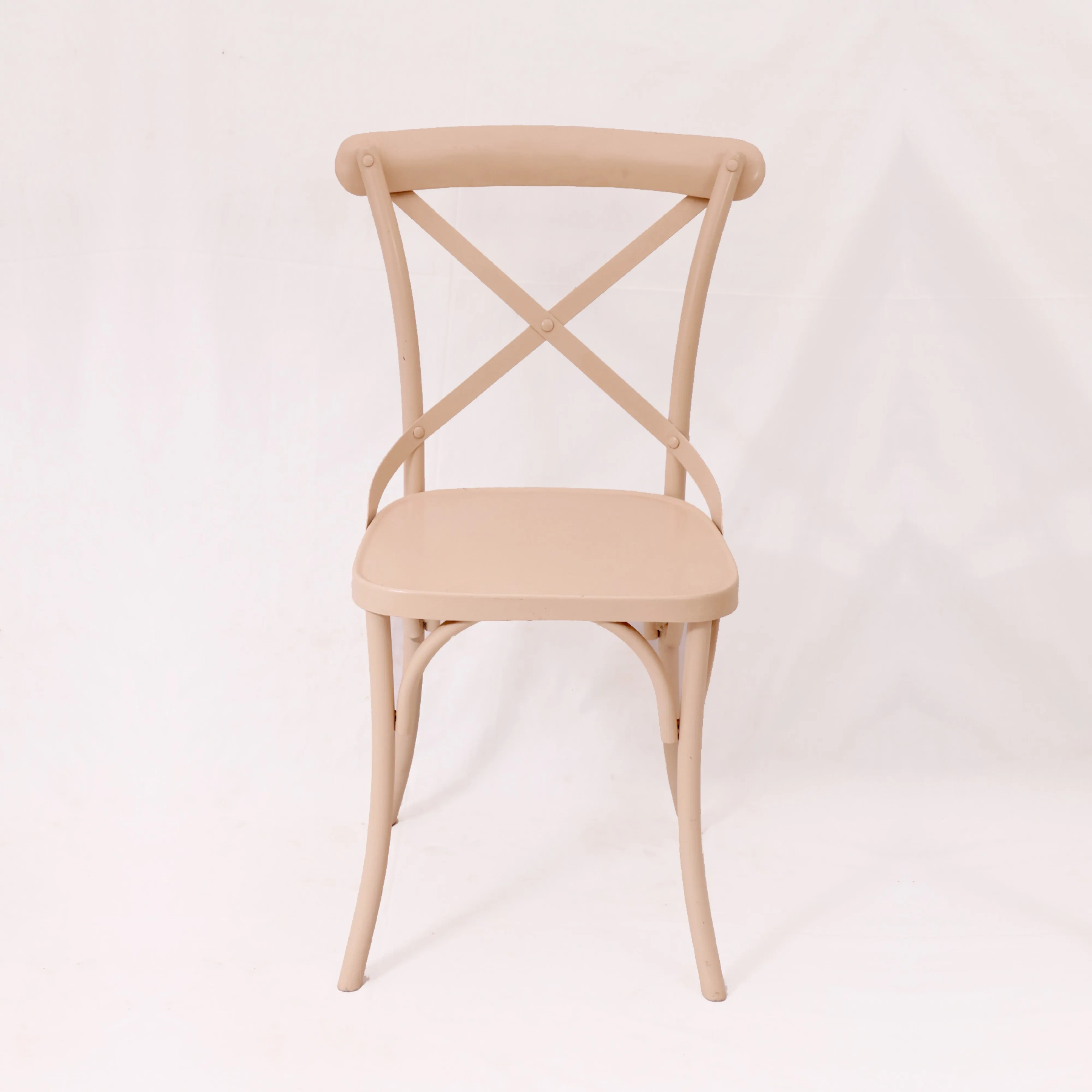 (Set of 2) off White Orange Black Metal Exotic Hue Chair