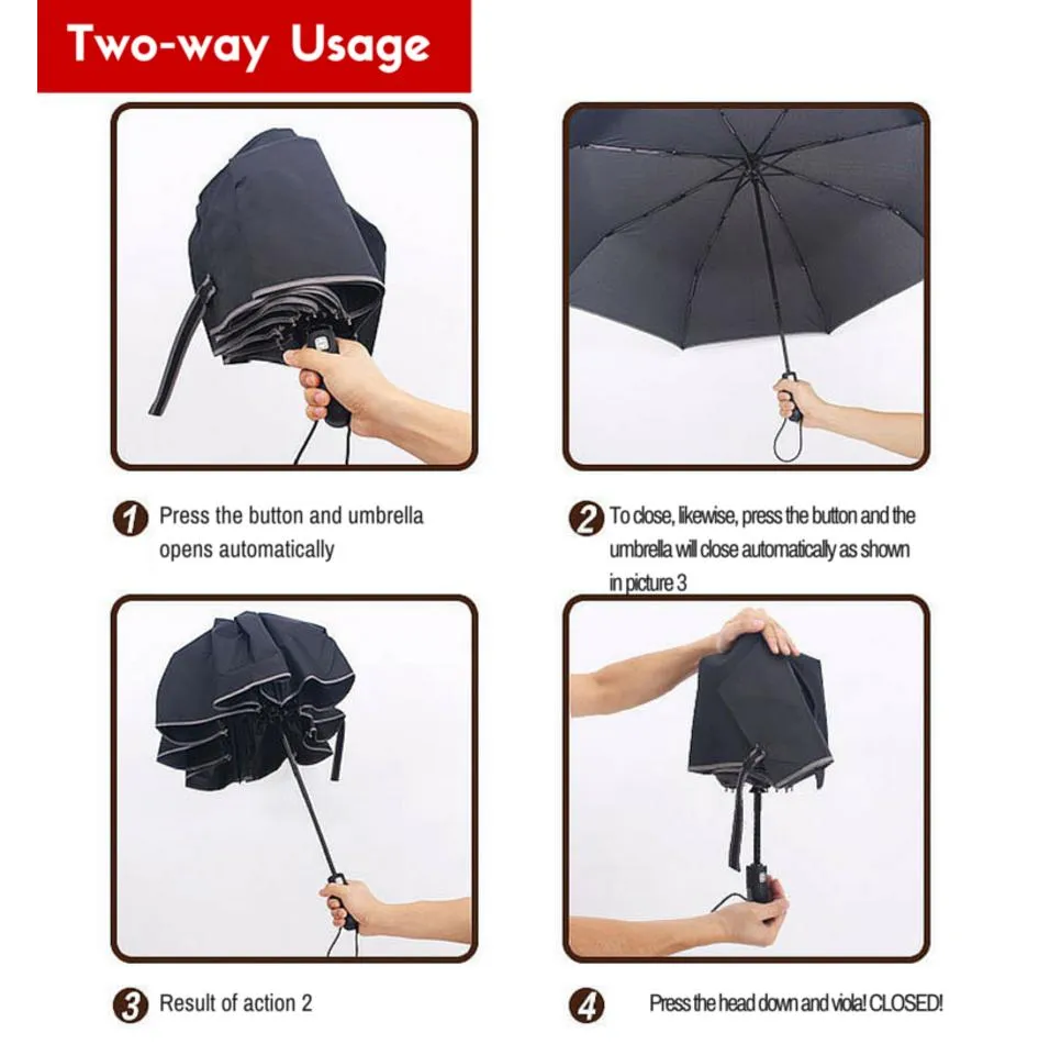 Shoppy Two-way Automatic Umbrella